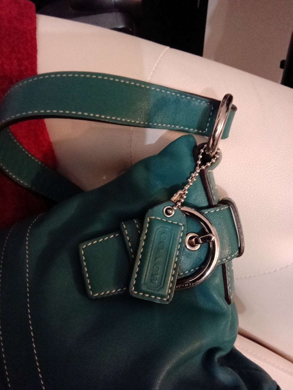 Coach Soho Slim VINTAGE Y2K Duffle Shoulder Bag Buckle Accents Creed-F05S-1453 - Picture 6 of 8